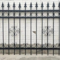 Residential Wrought iron Fence Metal Fence with Wrought Iron Decorative Ornaments Steel Fence for wholesales